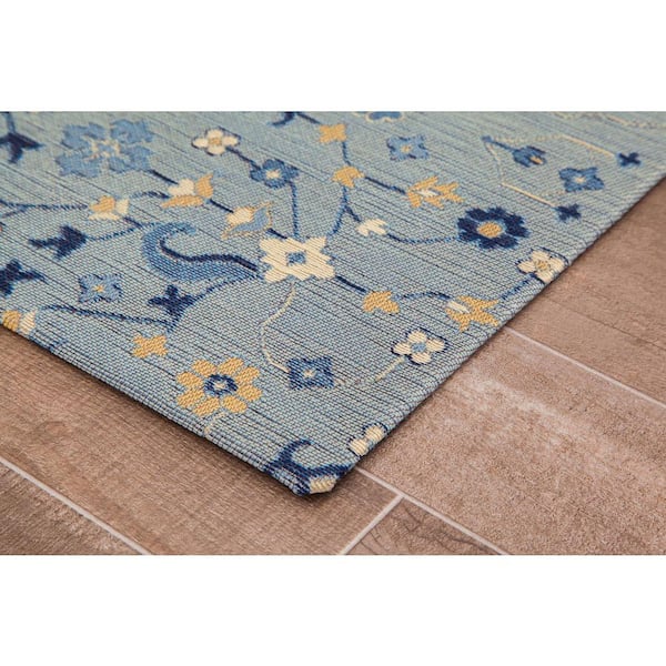 Tabriz Multi-Colored 54 in. x 40 in. Polyester Chair Mat