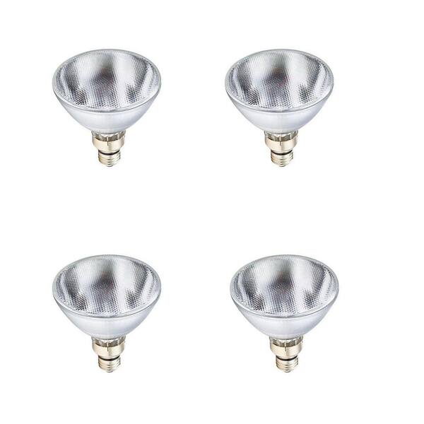 Philips 90-Watt Equivalent PAR38 Dimmable Halogen Long Life Flood Light Bulb Bright White (4-Pack)