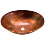 Bilboa Oval Copper Vessel Sink in Natural Bathroom Sink in Natural