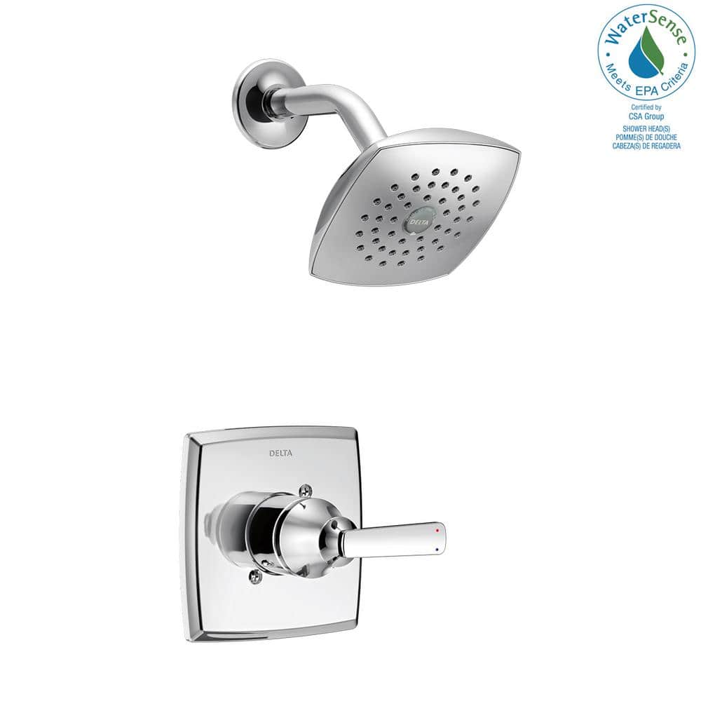 Chrome Modern Single-Function Shower Faucet Set with Pressure-Balancing Valve