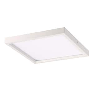 Vantage 11 in. square 1-Light White LED Flush Mount with Acrylic Diffuser
