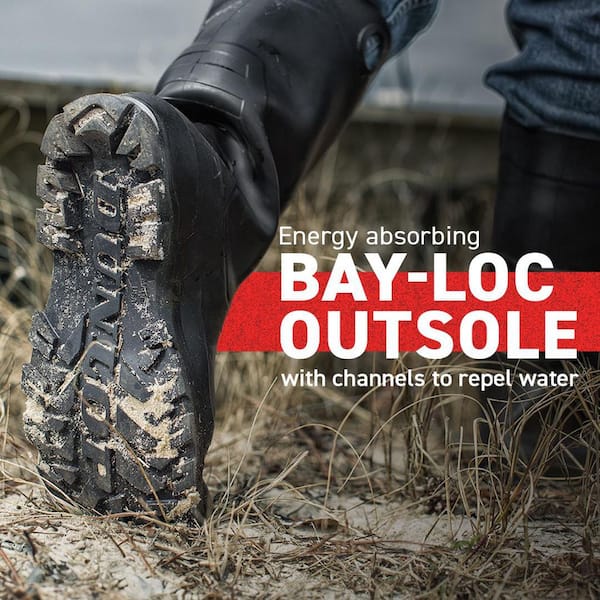 Muck Chesapeake Black Rain Boots Dunlop Waterproof DUNLOP Unisex Chesapeake Plain Toe 14 in. Waterproof PVC  main image 3