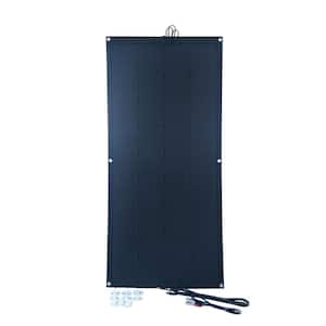 100-Watt Semi-Flex Monocrystalline Silicon Solar Panel for 12-Volt Charging