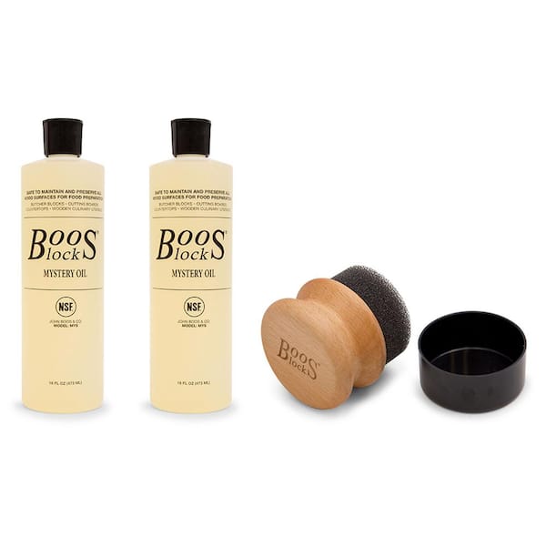32 fl. oz. Mystery Oil & Applicator Wooden Cutting Board Care Set