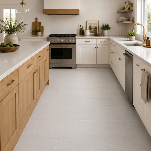 MSI Alexandra White 12 in. x 24 in. Matte Porcelain Marble Look
