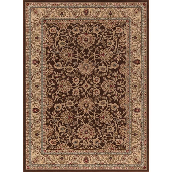 Concord Global Trading Ankara Mahal Brown 7 ft. x 10 ft. Area Rug