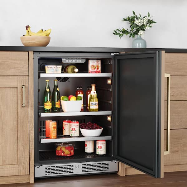 Avallon 24 in. Single Zone 140Cans Builtin or Freestanding Beverage