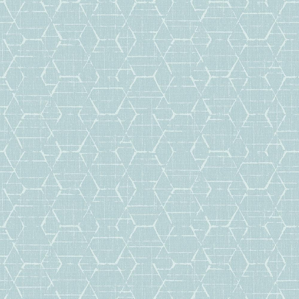 Atmosphere Collection Light Aqua Metallic Texture Hextex Geometric Print No