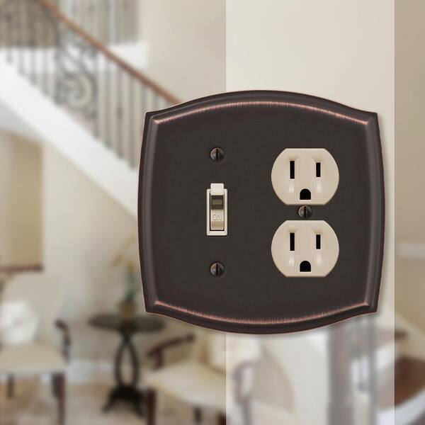 Sonoma Aged Bronze Toggle / Duplex Outlet