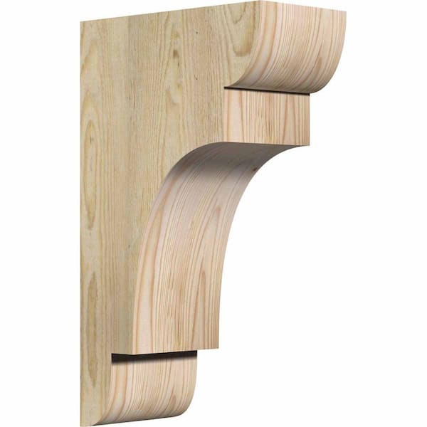 Ekena Millwork 6 in. x 12 in. x 20 in. Douglas Fir New Brighton Rough Sawn Corbel