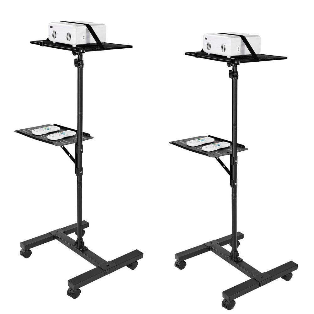 Projector Stand, Projector Stands Table with Adjustable Height 33.86 to 53.54 in. 2 Shelves Laptop Floor Stand price history on PriceWatchPro