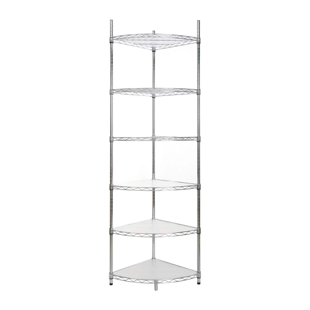 Tier Shelf Corner Wire Shelf Rack Adjustable Metal Heavy Duty Free Standing Corner Storage price history on PriceWatchPro