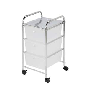 3-Drawer Plastic Storage Cart on Wheels