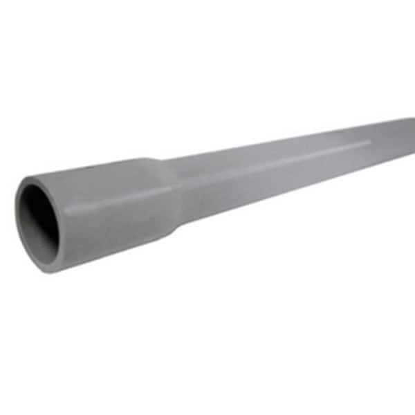 Cantex 3 in. x 10 ft. Gray Non-Metallic PVC Schedule 80-Conduit