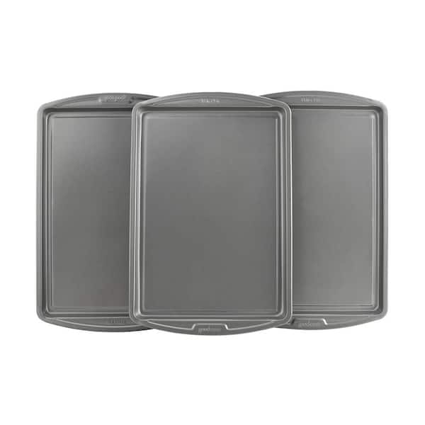Nonstick Steel 3-Piece Cookie Sheet Set
