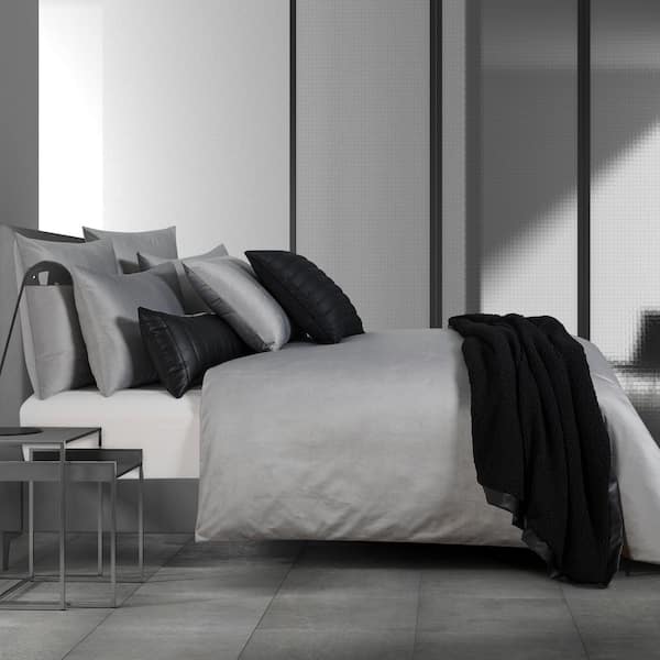 Unbranded Valletta 3-Piece Gray Polyester King/Cal. King Duvet Cover Set