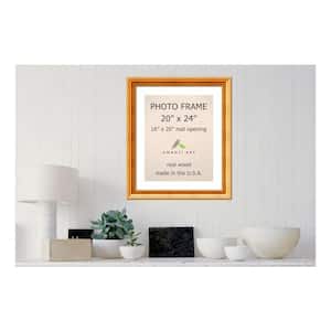 Townhouse 16 in. x 20 in. White Matted Gold Picture Frame