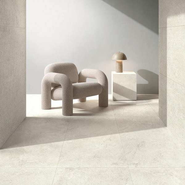 Italian Metalia Porcelain 12 in. x 24 in. x 9mm Flooring and Wall Tile - White (7 PCS/Case, 14 sq. ft./Case)