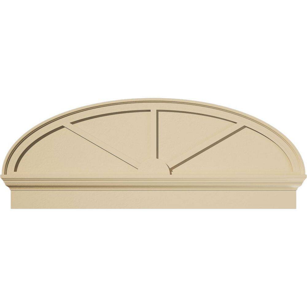 50-in. W x 19-3/8-in. H x 2-3/4-in. P Elliptical 3 Spoke Signature Urethane Combination Pediment, Primed Tan price history on PriceWatchPro
