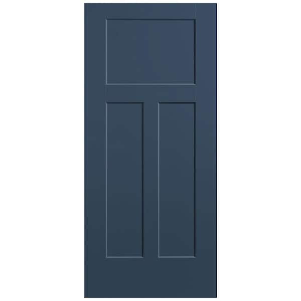 Masonite 36 in. x 80 in. 3-Panel Winslow Single Bore Hollow Core Night Tide Molded Composite Interior Door Slab