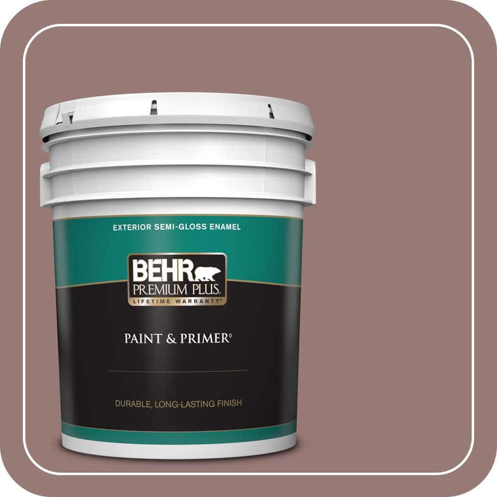 5 gal. #130F-5 Mushroom Basket Semi-Gloss Enamel Exterior Paint & Primer price history on PriceWatchPro