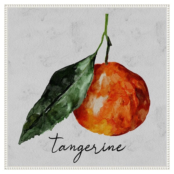 Amanti Art Summertime Citrus III by Regina Moore 30 in. W x 30 in. H Canvas Float Frame in White