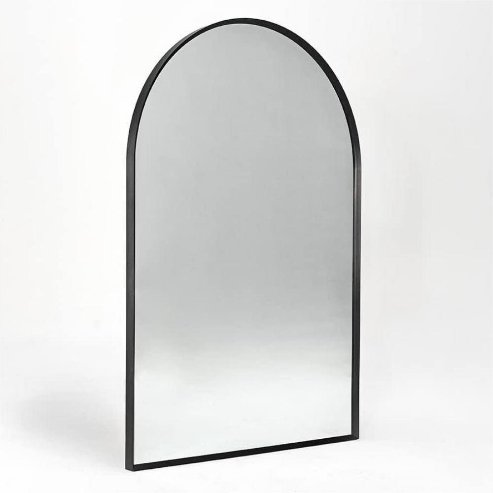 24 in. W x 36 in. H Arch Aluminum Alloy Framed Wall Bathroom Vanity Mirror in Black price history on PriceWatchPro