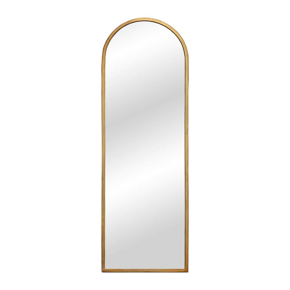 PARISLOFT 15.75 in. H x 47.625 in. W Antique Gold Arched Meatal Framed ...