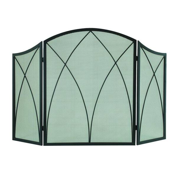 Pleasant Hearth Arched 3-Panel Fireplace Screen 959 - The Home Depot