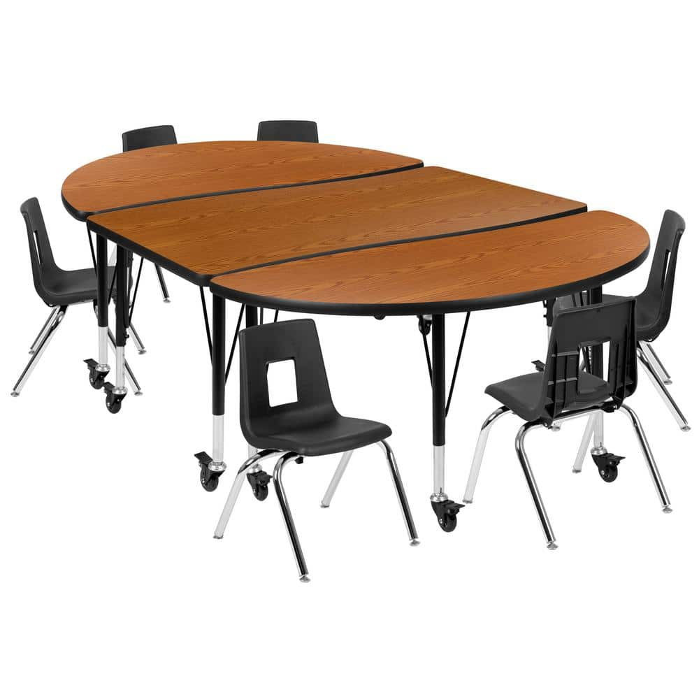 Kids oak best sale table and chairs