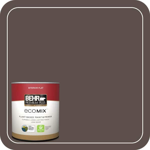 1 qt. Home Decorators #HDC-AC-07 Oak Creek Flat EcoMix Plant-Based Interior Paint & Primer
