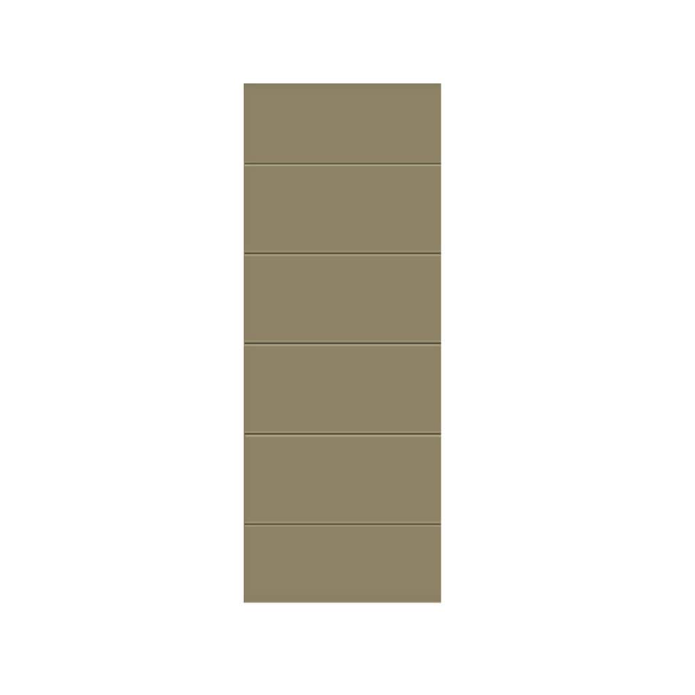 Modern Classic 36 in. x 80 in. Olive Green Stained Composite MDF Paneled Interior Barn Door Slab price history on PriceWatchPro