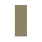 Modern Classic 30 in. x 80 in. Paneled Olive Green Stained Composite MDF Hollow Core Interior Door Slab for Pocket Door