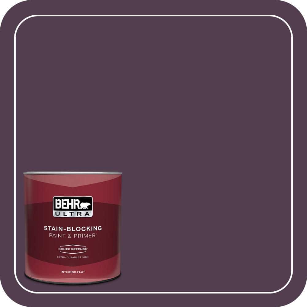 1 qt. #PPU17-02 Oriental Eggplant Extra Durable Flat Interior Paint & Primer price history on PriceWatchPro