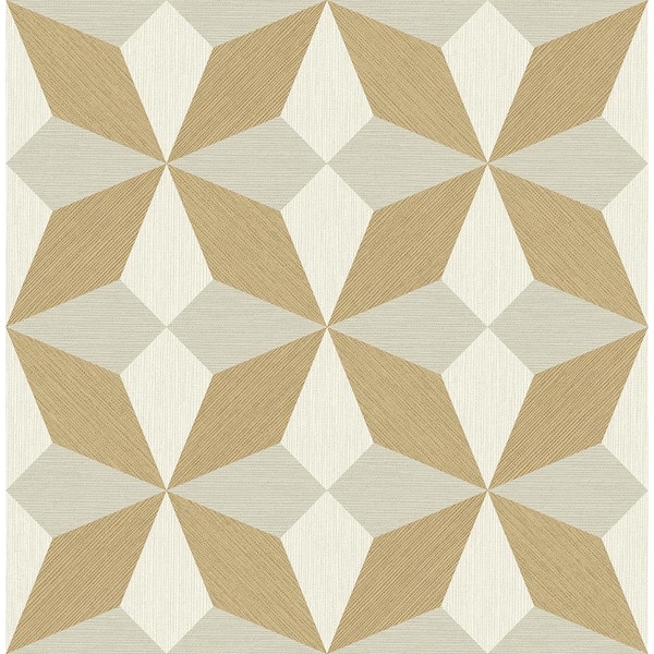 A-Street Prints Valiant Beige Faux Grasscloth Geometric Paper Strippable Wallpaper (Covers 56.4 sq. ft.)