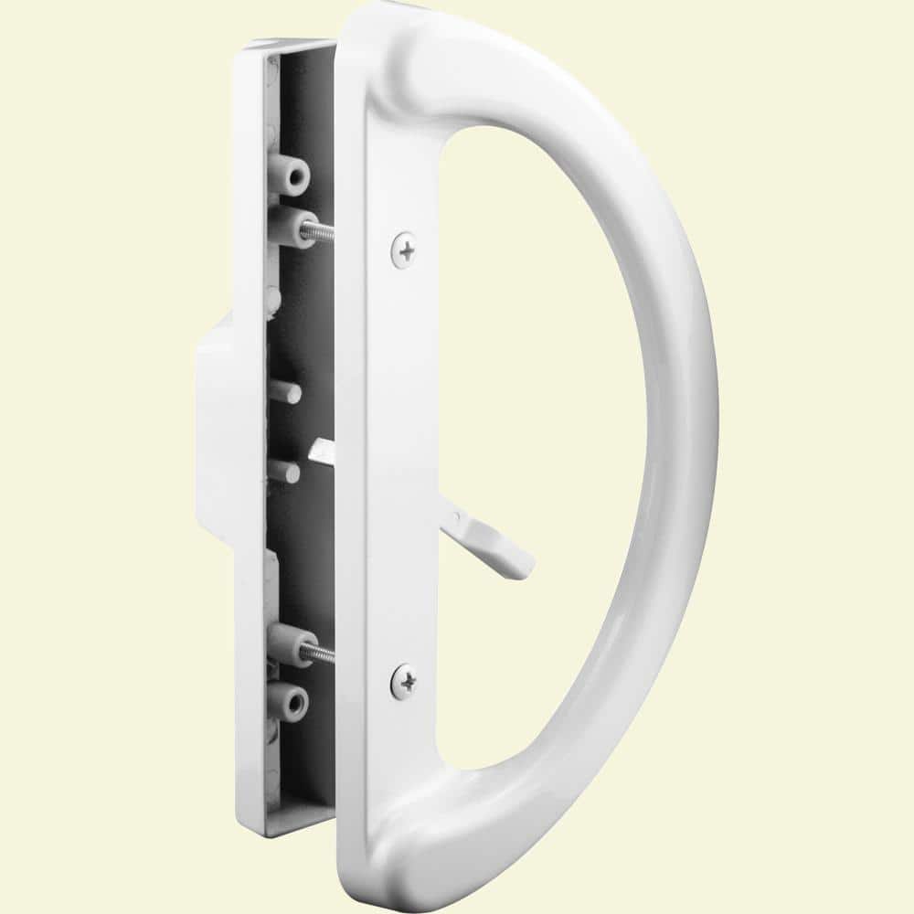 Sliding Door Mortise Style Handle, 3-15/16, Mortise Style, White (1-Set)