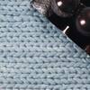 Superior Aero Hand-Braided Wool Area Rug, 5' x 8', Light Blue