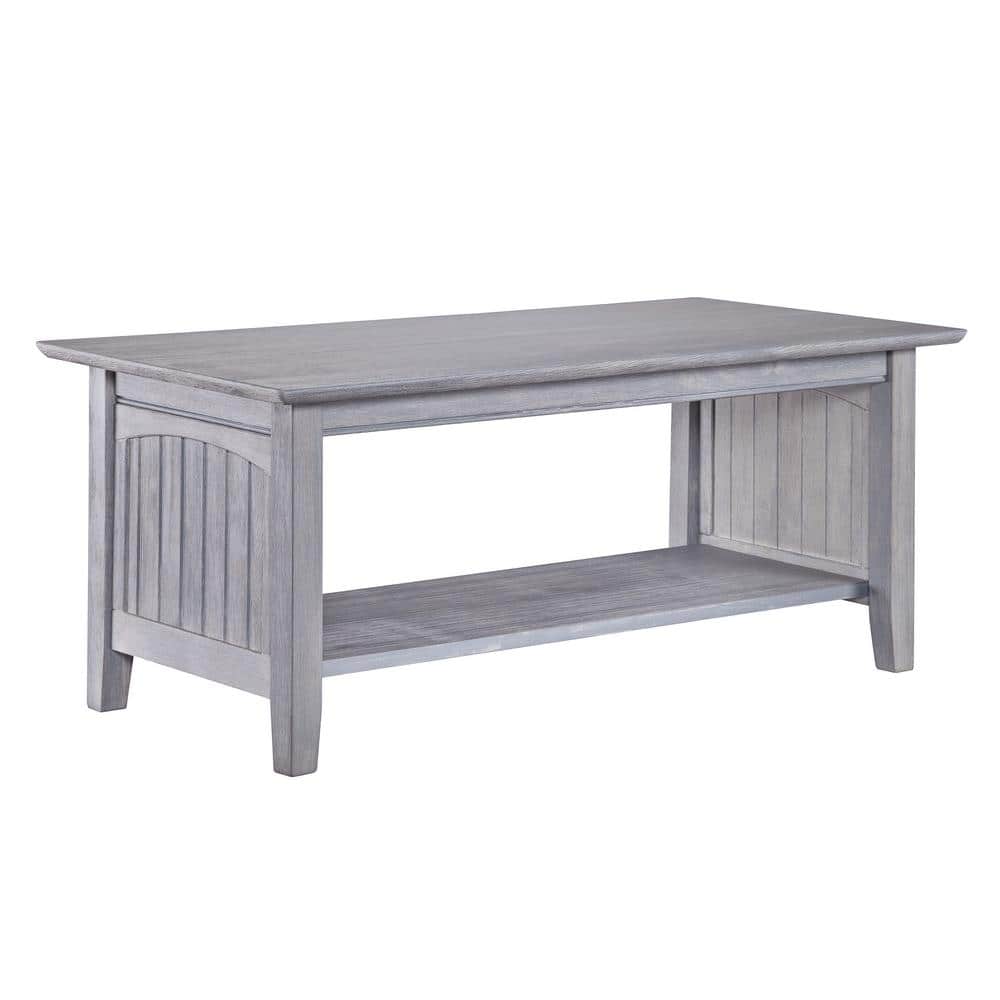 Nantucket Driftwood Rectangular Coffee Table with Storage