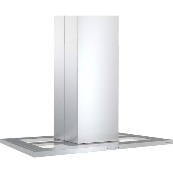 Modena 36 in. Convertible Island Mount Range Hood with LED Lighting in Stainless Steel
