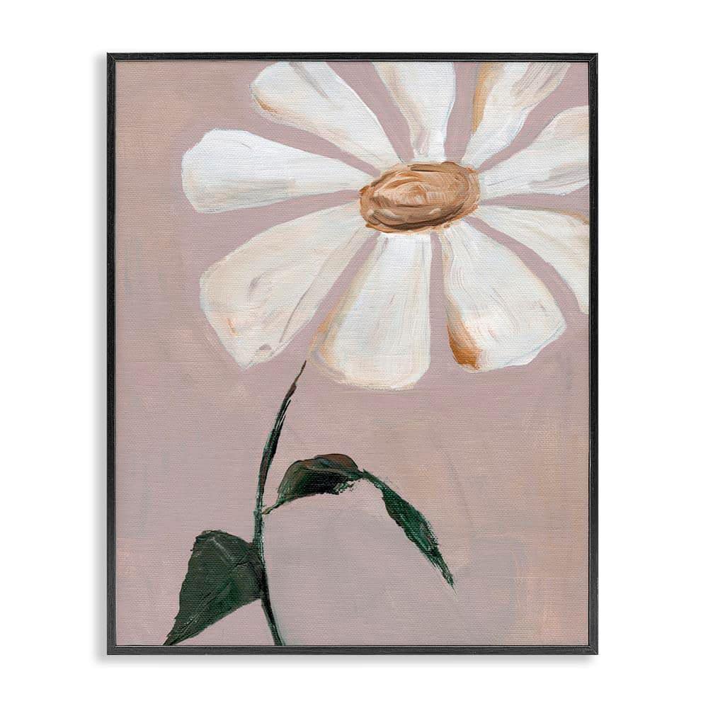 Single Daisy Sprig by Nikita Jariwala Black Framed Nature Giclee Art Print 14 in. x 11 in. price history on PriceWatchPro