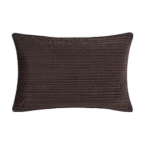Toulhouse Straight Mink Polyester Lumbar Decorative Throw Pillow Cover 14 x 40 in.