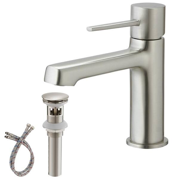 BWE Single Handle Single Hole Modern Bathroom Faucet Bathroom DripFree