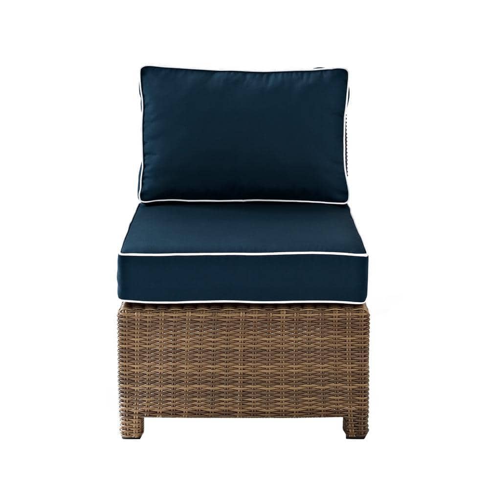 CROSLEY FURNITURE Bradenton Wicker Corner Outdoor Sectional Chair with