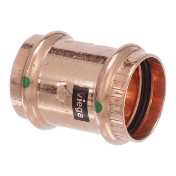 Viega ProPress 1-1/4 in. x 1-1/4 in. Copper Coupling with Stop (5-Pack)