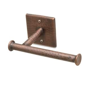 Monarch Hand Hammered Wall Mount Metal Toilet Paper Holder Antique Copper Finish