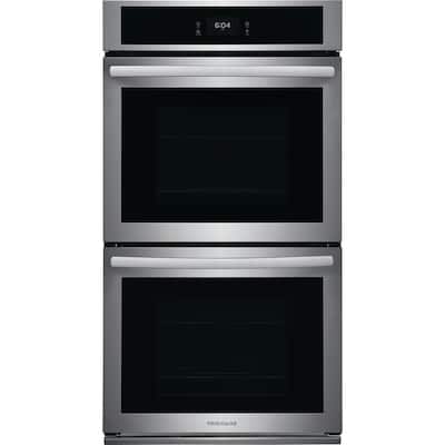 27 in. Double Electric Wall Oven with Fan Convection in Stainless Steel