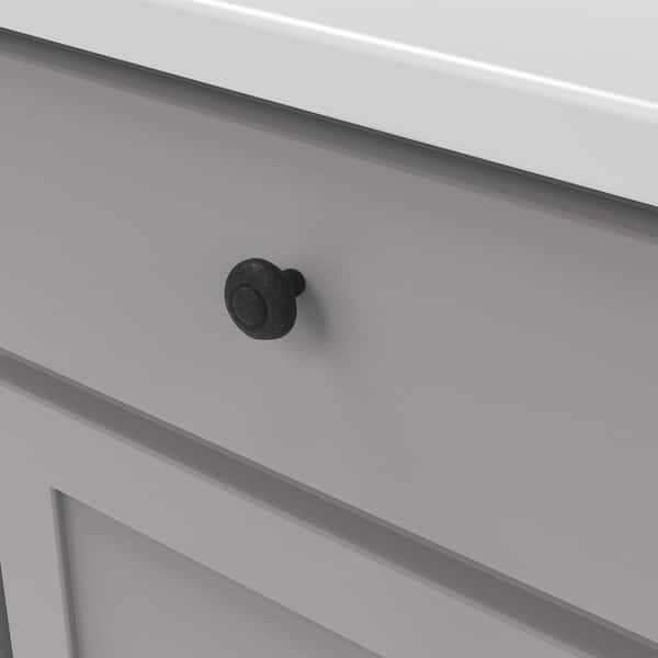 HICKORY HARDWARE Refined Rustic 1-1/4 in. Classic Black Iron