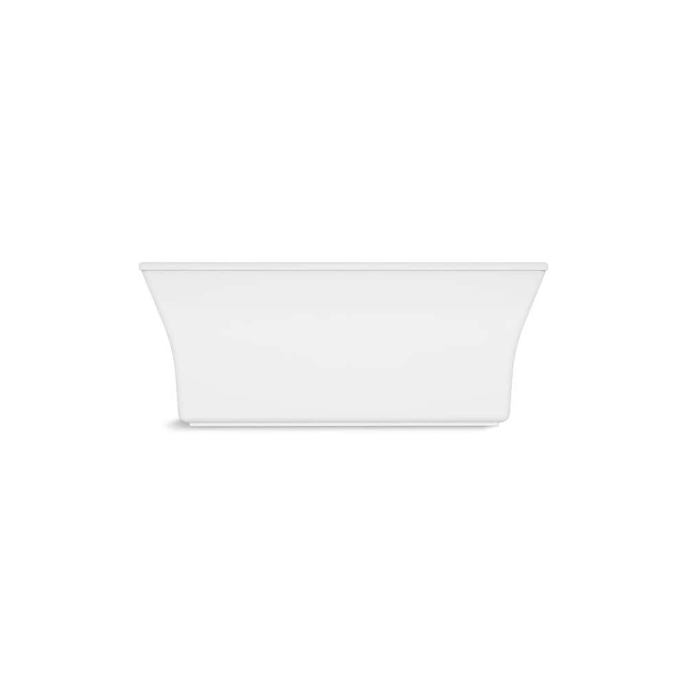 White Acrylic Freestanding Bath with Fluted Shroud
