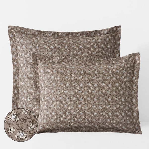 Company Cotton Mini Floral Vine Cotton Percale Sham