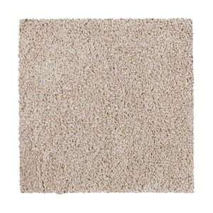 8 in. x 8 in. Texture Carpet Sample - Gazelle II -Color Chiffon
